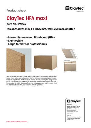 ClayTec HFA maxi/HFA maxi (product sheet)