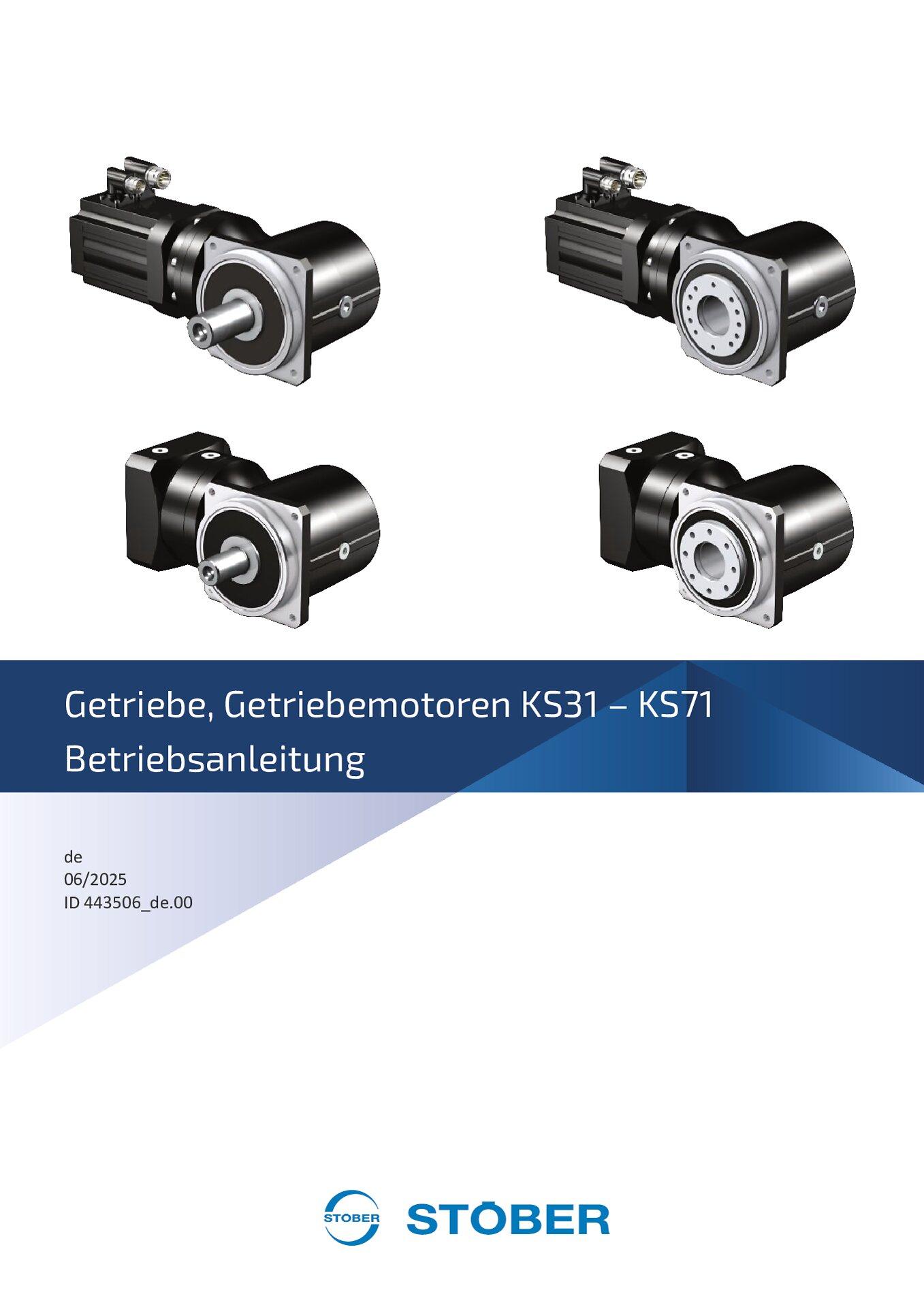 Betriebsanleitung Getriebe und Getriebemotoren KS31 - KS71