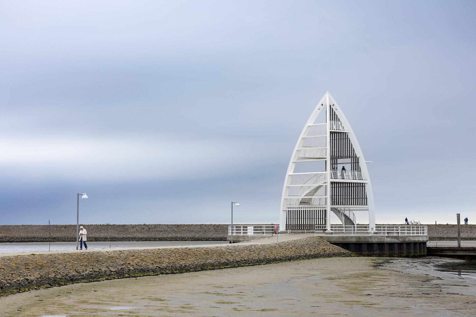 Seezeichen am Hafen von Juist