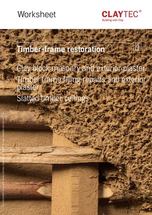 ClayTec Fachwerk Arbeitsblatt/Timber Frame Worksheet