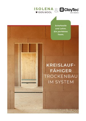 ClayTec Trockenbau mit ISOLENA Dämmung