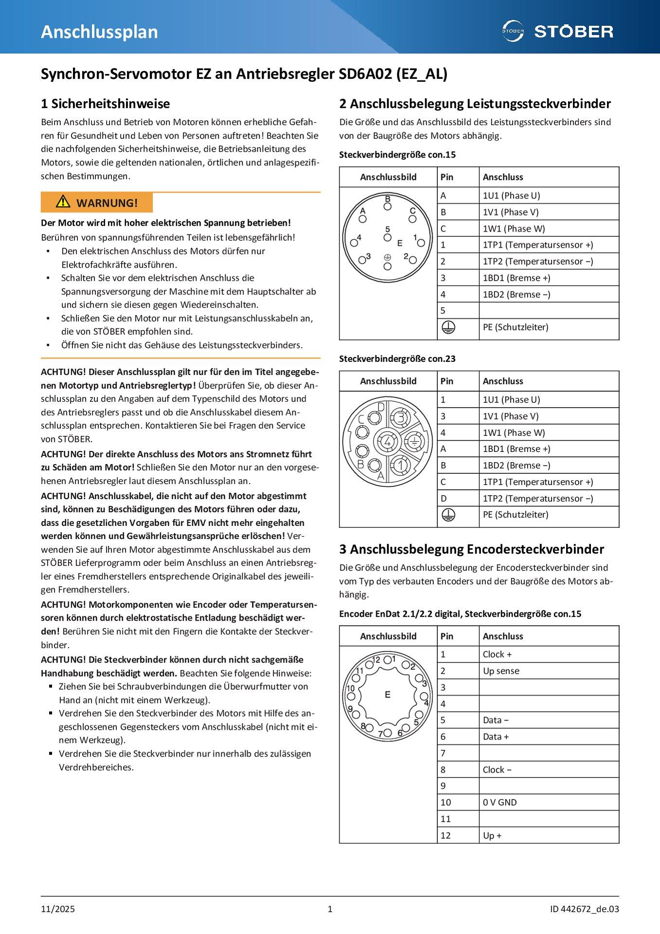 Anschlussplan EZ an SD6A02 (EZ_AL)