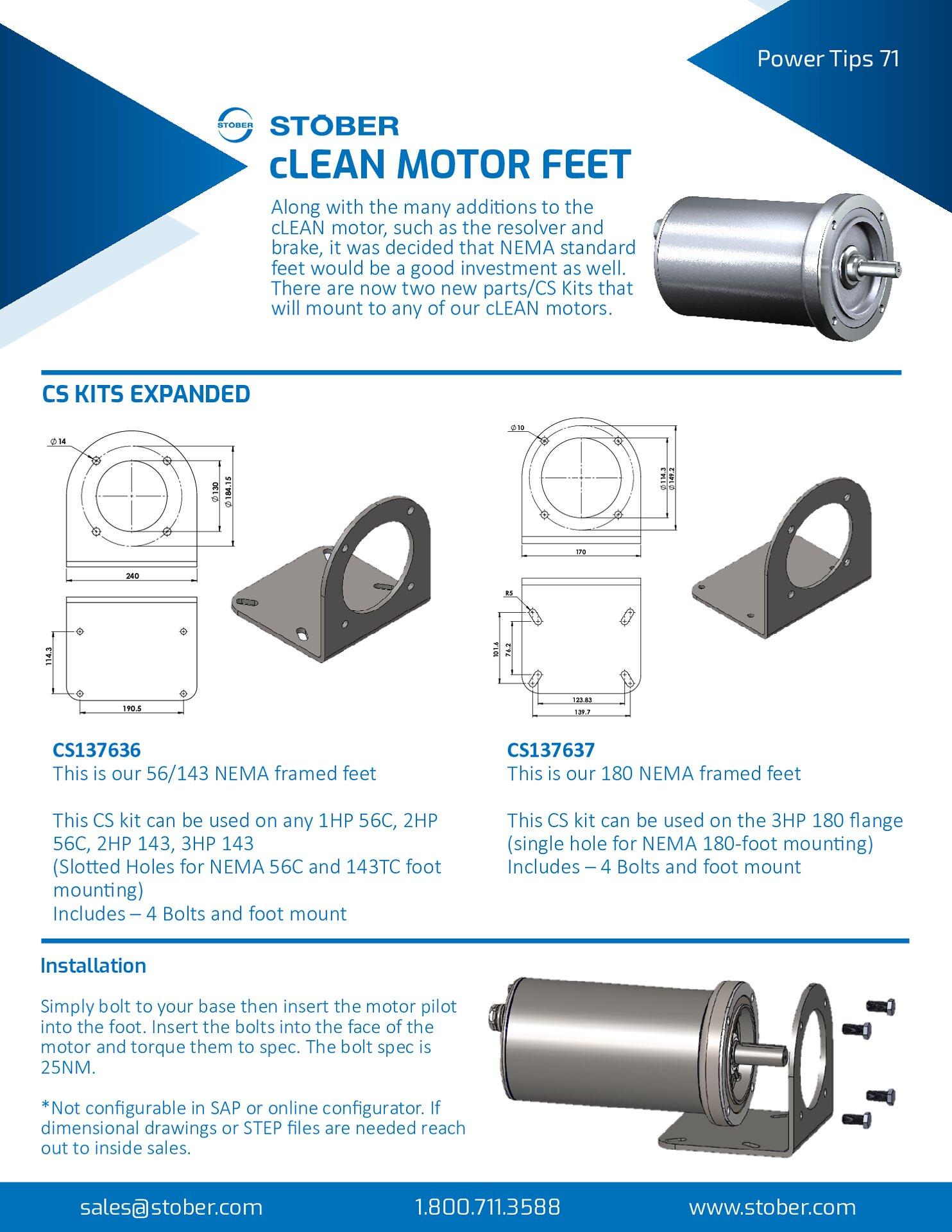 Flyer cLEAN Motor Mounting Bracket