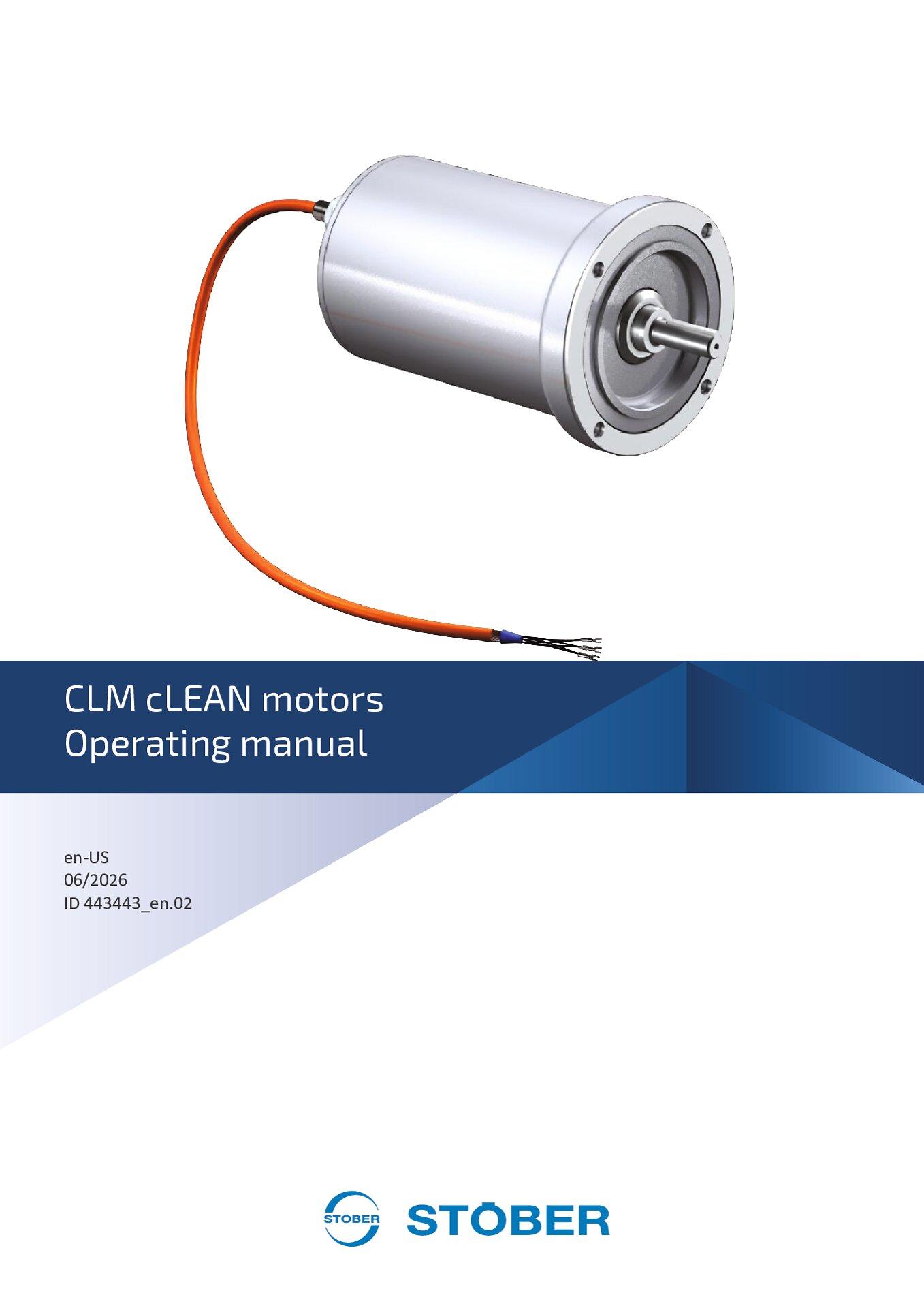 Operating manual CLM cLEAN motors