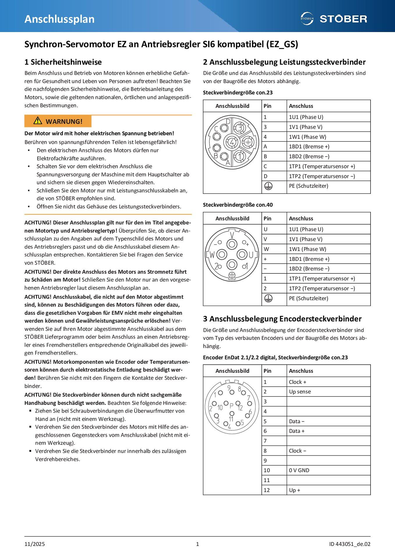 Anschlussplan EZ an S6 kompatibel (EZ_GS)