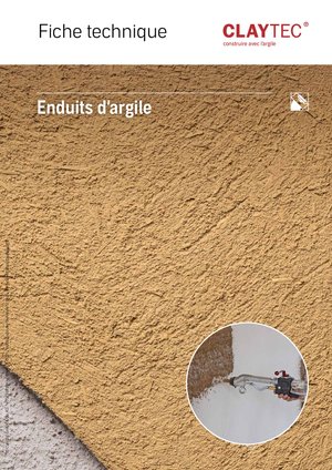 ClayTec Lehmputze Arbeitsblatt/Fiche technique sur les enduits en argile