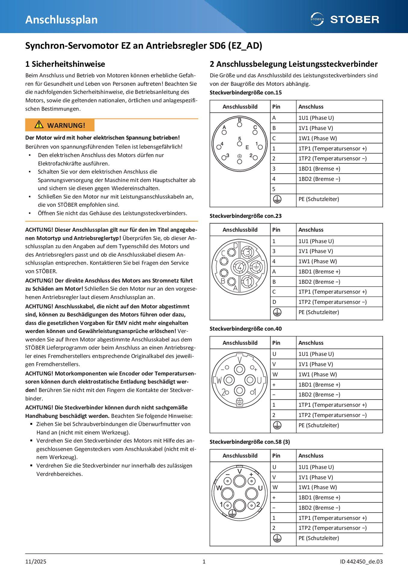 Anschlussplan EZ an SD6 (EZ_AD)