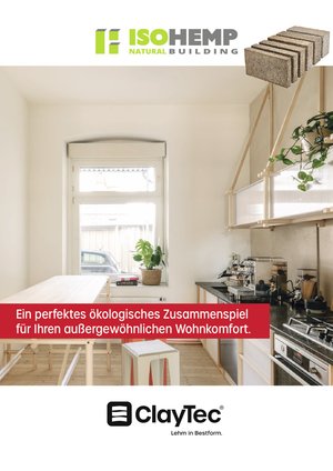 ClayTec Lehmputze auf IsoHemp Hanfsteinen Arbeitsblatt