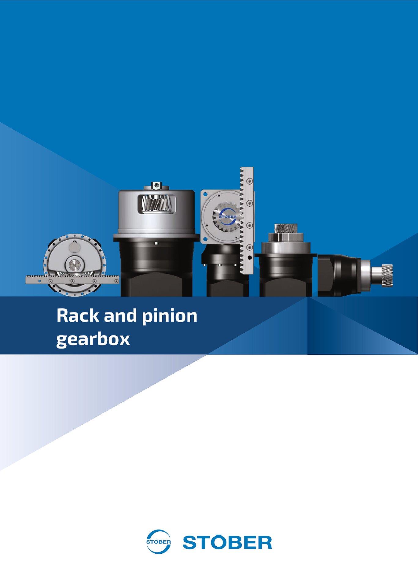 Catalog rack and pinion gearbox
