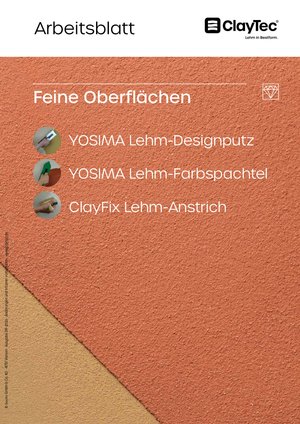ClayTec Feine Oberflächen Arbeitsblatt