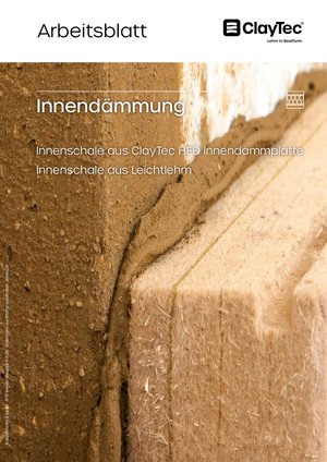ClayTec Innendämmung Arbeitsblatt