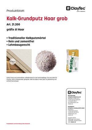 gräfix Kalk-Grundputz Haar grob