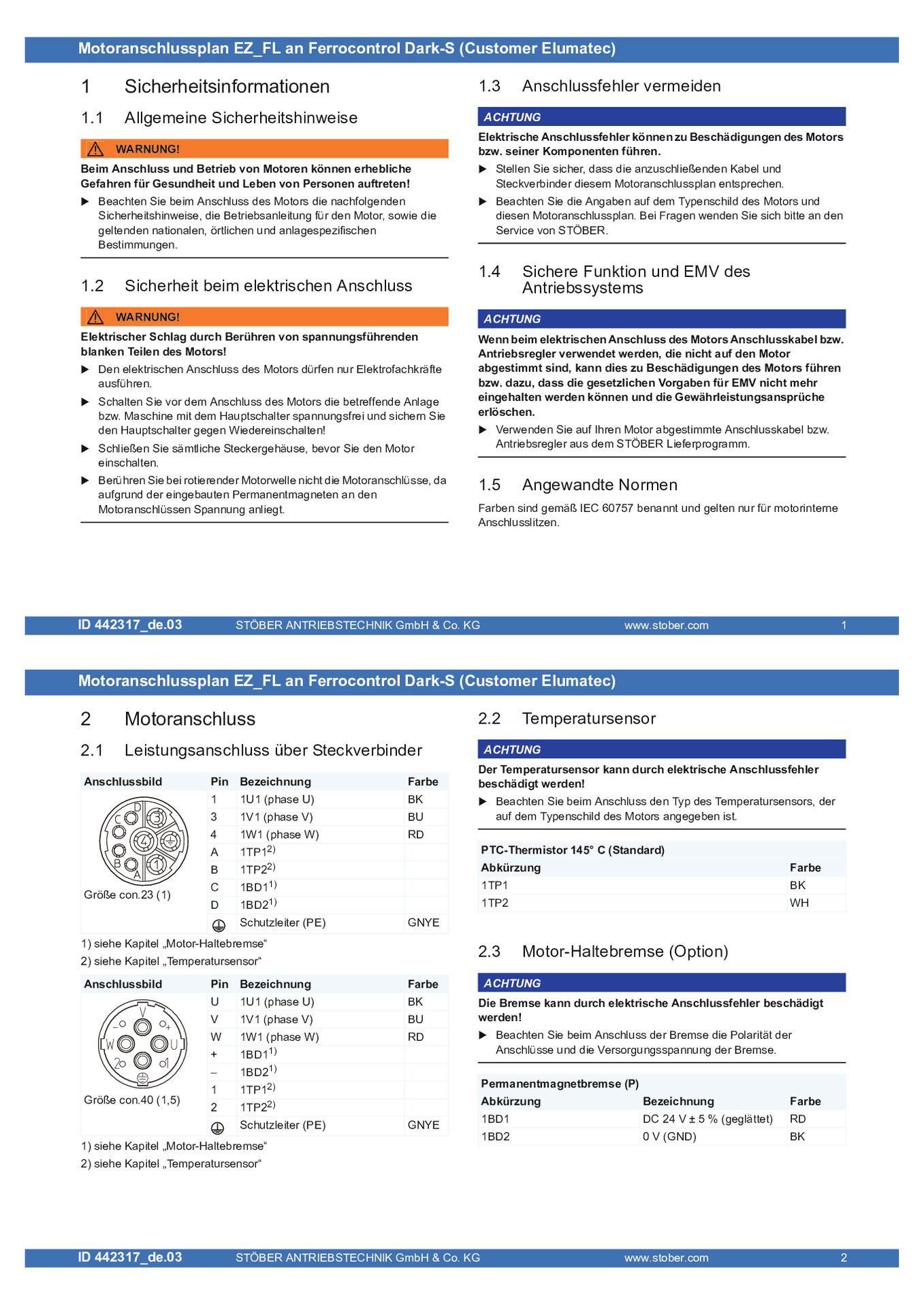 Anschlussplan EZ_FL an Ferrocontrol Darc-S (Customer Elumatec)