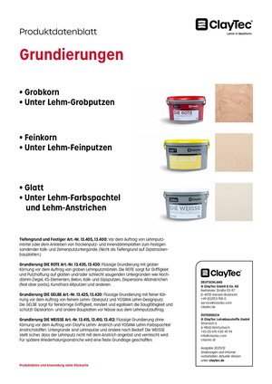 ClayTec Grundierungen