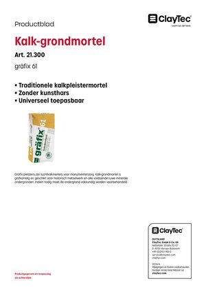 gräfix Kalk-Grundputz/Kalk-grondmortel