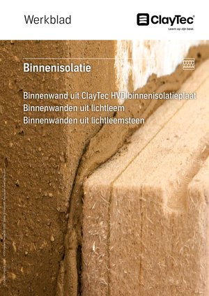 ClayTec Innendämmung Arbeitsblatt/Binnenisolatie werkblad