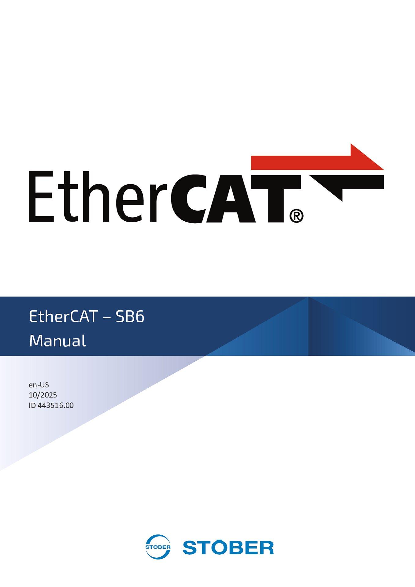 Manual EtherCAT - SB6