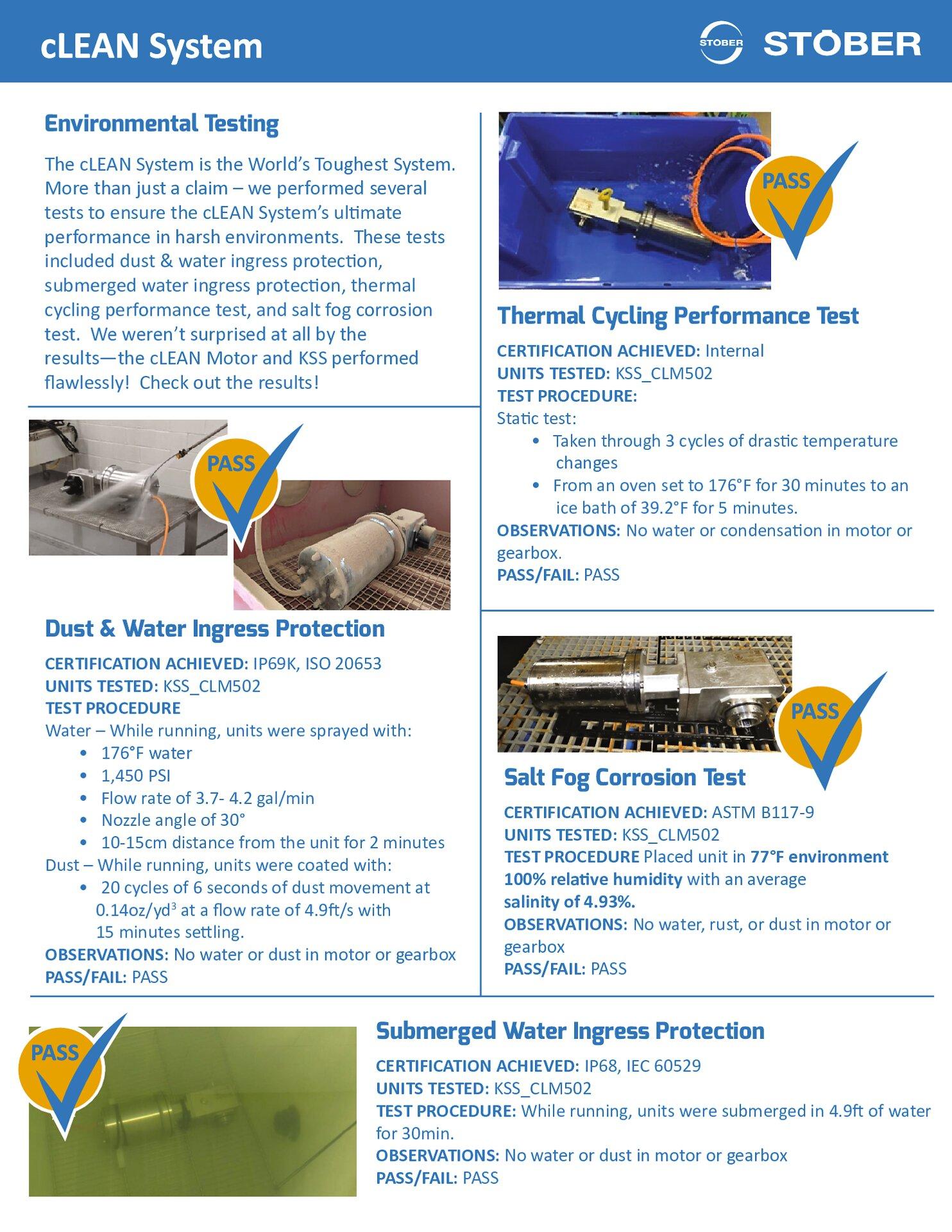 Flyer cLEAN System Certification