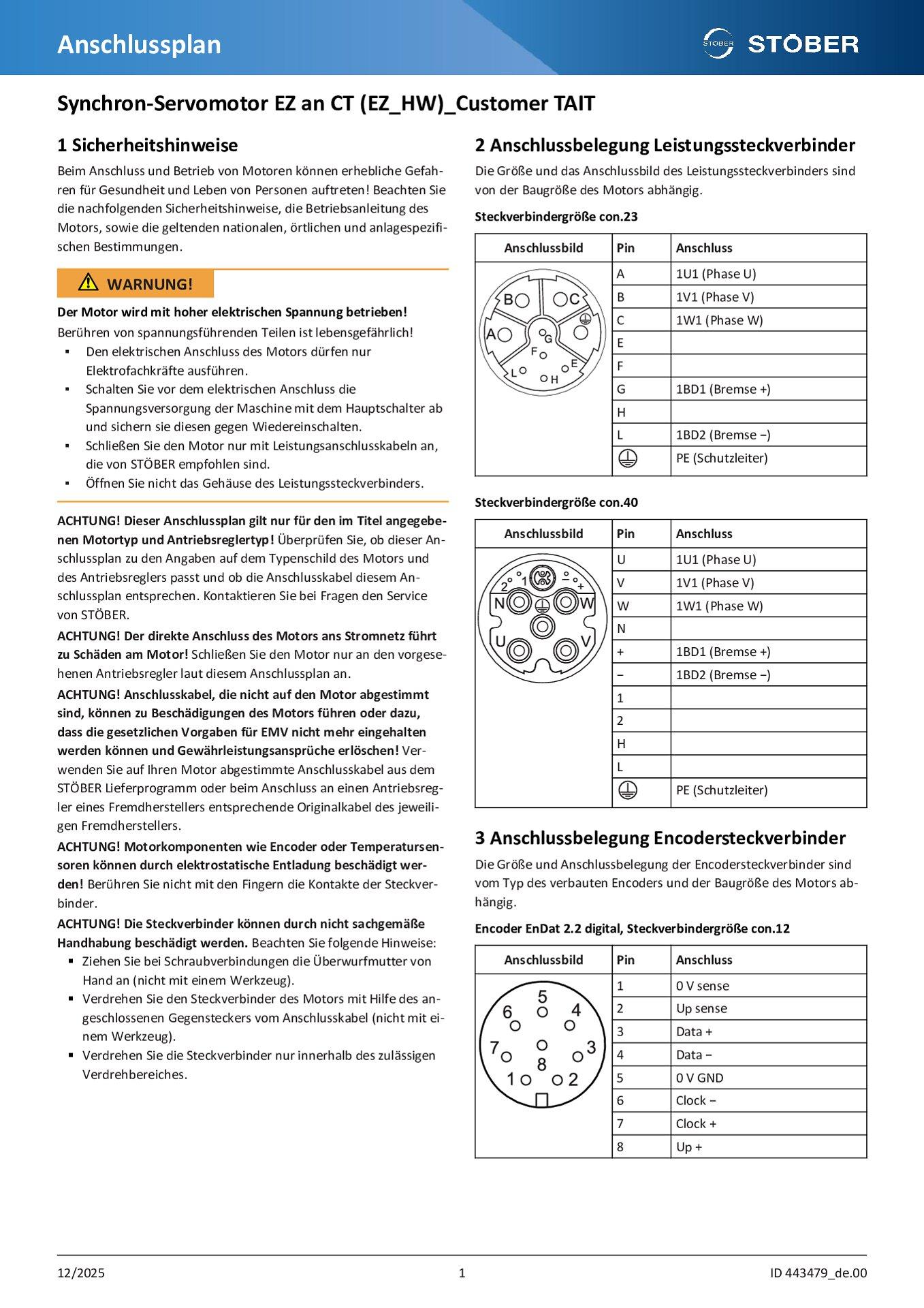 Anschlussplan EZ an CT (EZ_HW)_Customer TAIT