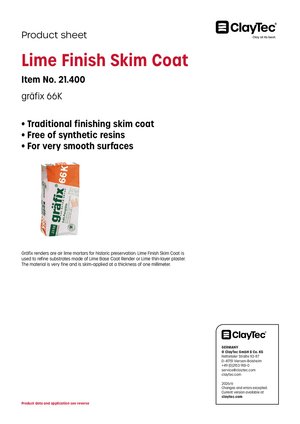 gräfix Kalk-Putzglätte/Lime Finish Skim Coat