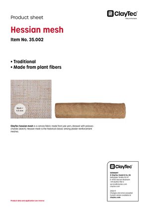 ClayTec Jutegewebe/Hessian mesh