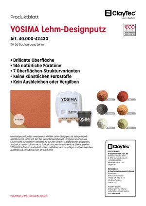 YOSIMA Lehm-Designputz