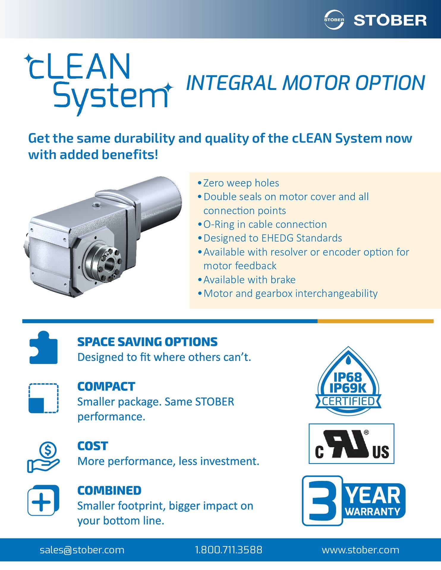 Flyer cLEAN System Integral Motor