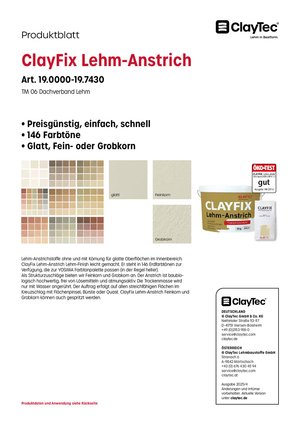 ClayFix Lehm-Anstrich