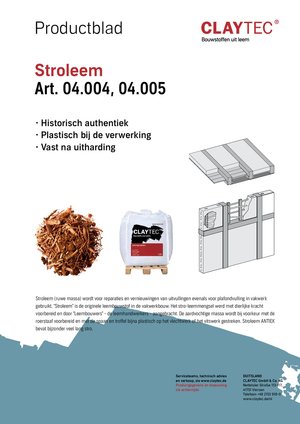 ClayTec Strohlehm/Stroleem (productblad)