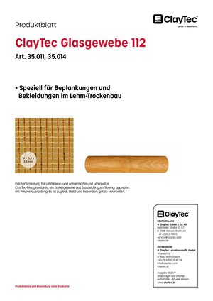 ClayTec Glasgewebe 112