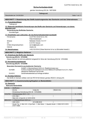 Sicherheitsdatenblatt Tiefengrund und -festiger