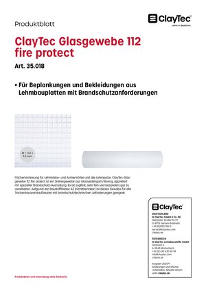 Glasgewebe 112 fire protect