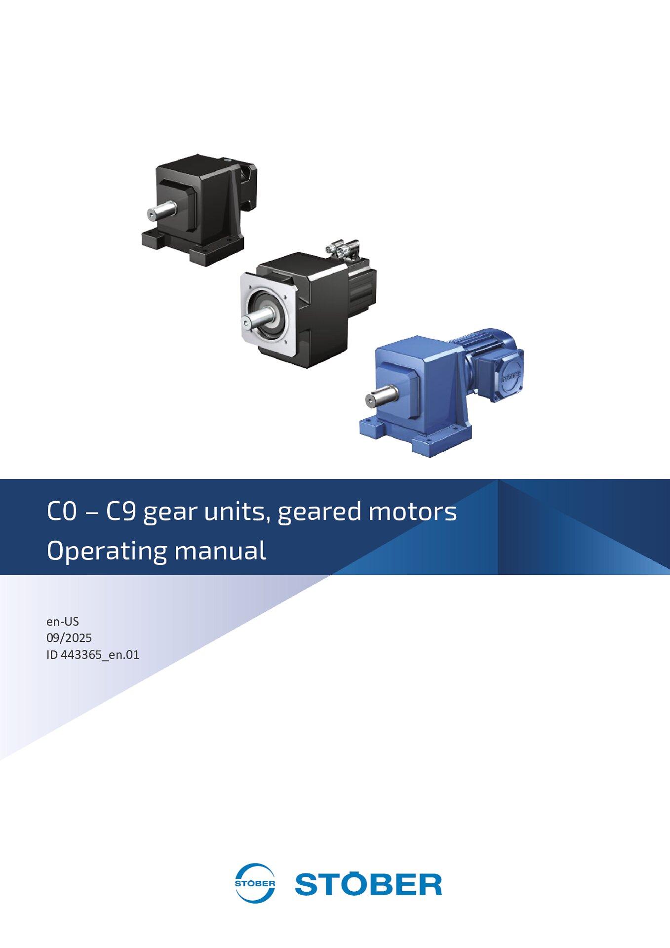 Operating manual C0 - C9 gear units and geared motors