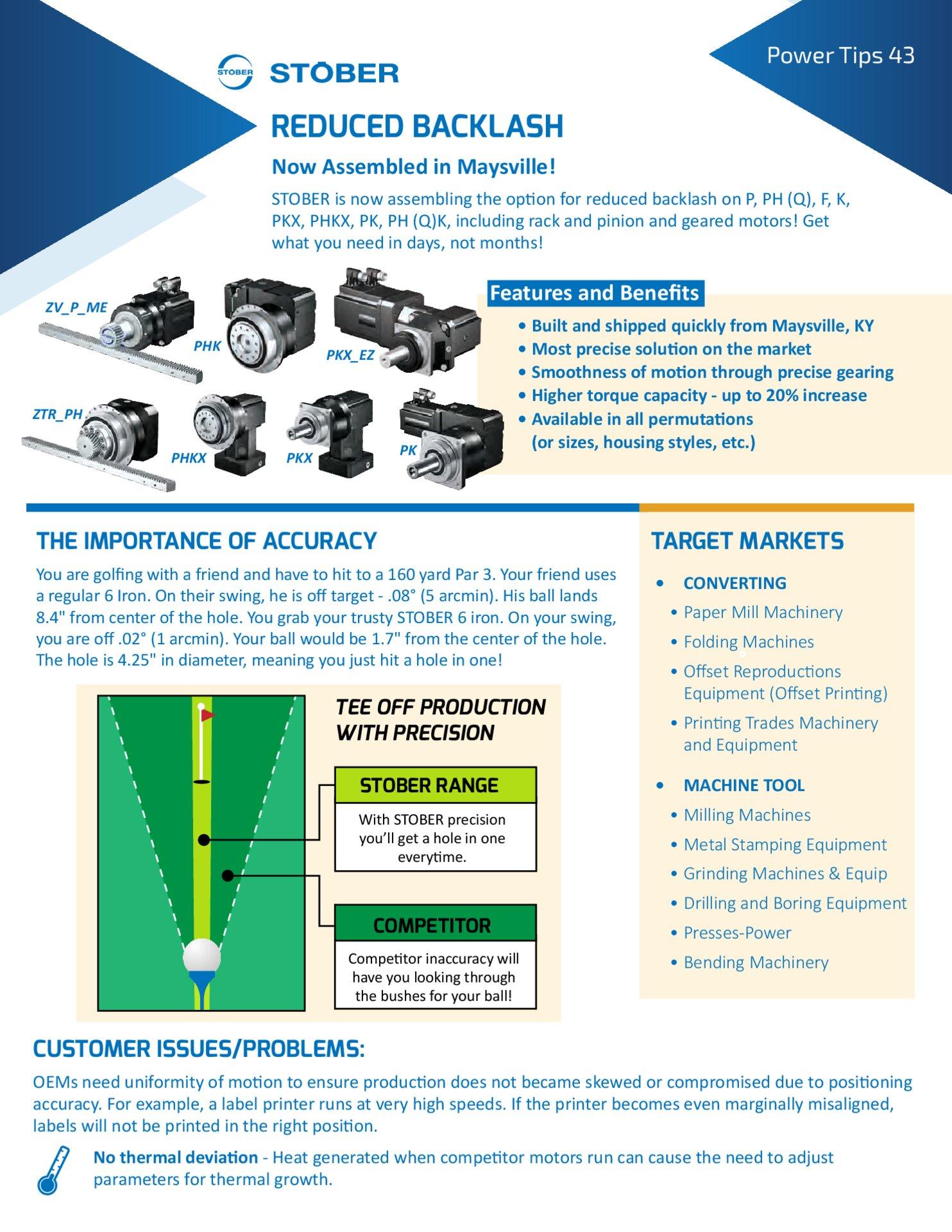 Flyer Reduced Backlash
