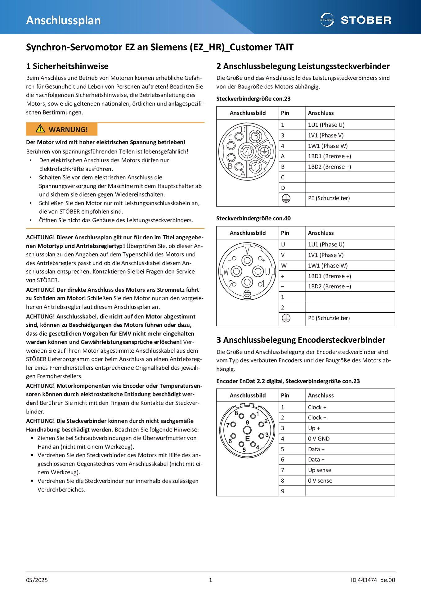 Anschlussplan EZ an Siemens (EZ_HR)_Customer TAIT