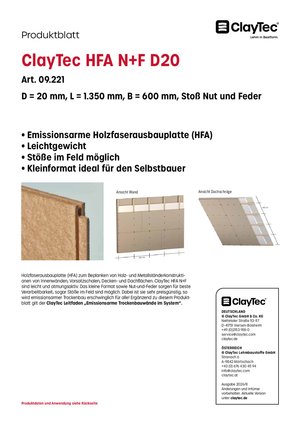 ClayTec HFA N+F D20
