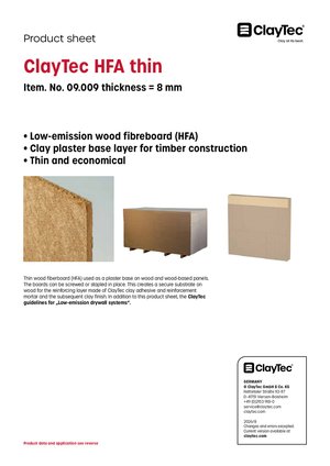 ClayTec HFA dünn/HFA thin (product sheet)